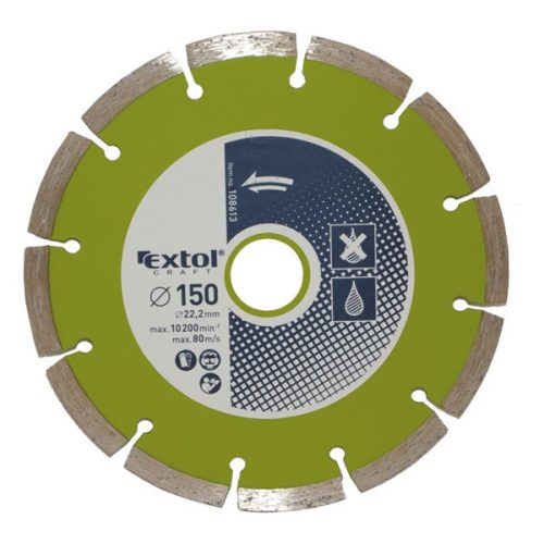 Extol Craft gyémánt vágókorong szegmenses 115×22,2mm
