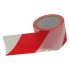 Extol Craft jelölő szalag, piros-fehér; 75mm×100m, polietilén (kordonszalag)