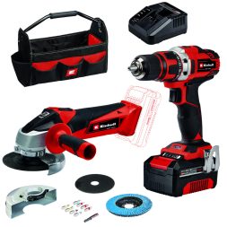Einhell akkus gépszett 18 V TE-TK 18/2 Li Kit (CD+AG) 4Ah akkuval és töltővel