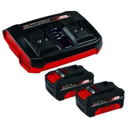 Einhell akku 2x gyorstöltővel 18 V 2x4 Ah Power X-Change & Twincharger Kit