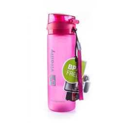 Smoothie/juice palack, 600 ml, jeges rózsaszín