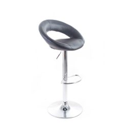 Orbita bárszék, fekete, műbőr