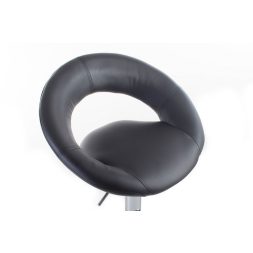 Orbita bárszék, fekete, műbőr