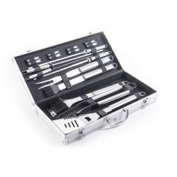 Grillező eszközkészlet 17 db, alumínium bőrönd