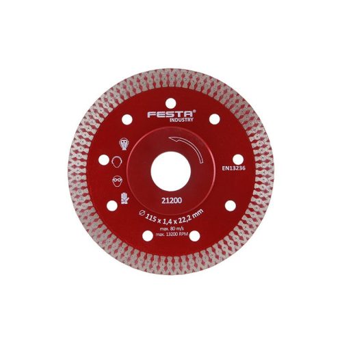 Festa gyémánt vágókorong 115 x 1,4 x 22,2 mm turbo
