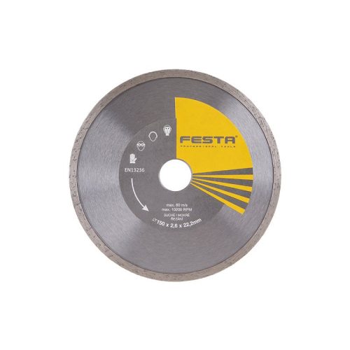 Festa gyémánt vágókorong 150 x 2,6 x 22,2 mm folytonos
