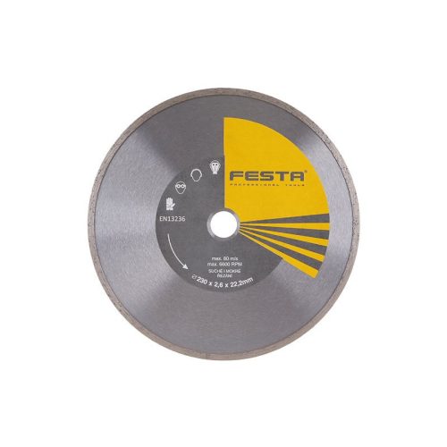 Festa gyémánt vágókorong 230 x 2,6 x 22,2 mm folytonos
