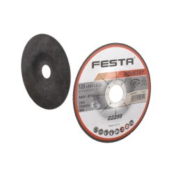 Festa kúpos vágókorong fémre 125 x 0,8 x 22,2 mm inox INDUSTRY