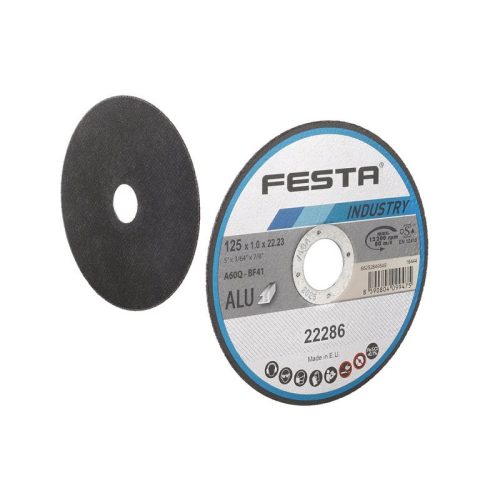   Festa vágókorong alumíniumhoz 125 x 1,0 x 22,2 mm INDUSTRY

