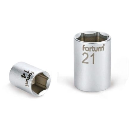 Fortum dugófej, 1/4", 5,5mm, 61CrV5, mattkróm, 25mm hosszú FORTUM