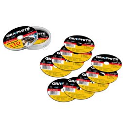 Graphite vágókorong 125x1x22,2 mm 10 részes inox dobozban