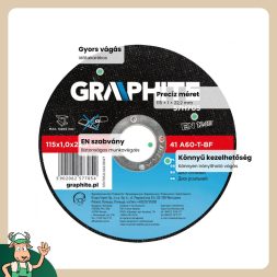 Graphite vágókorong 115x1x22,2 mm, fémhez