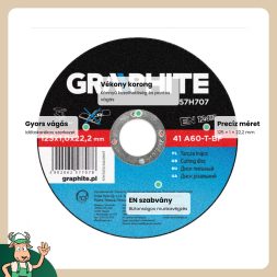 Graphite vágókorong 125x1x22,2 mm, fémhez