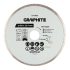 Graphite gyémánt vágókorong, 180 x 25,4 mm, nedves