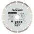 Graphite gyémánt vágókorong, szegmentált, 180 x 22,2 mm, száraz és nedves vágás
