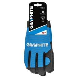 Graphite munkakesztyű, 10-es, műbőr és rugalmas szövet