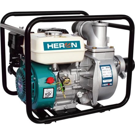 Heron benzinmotoros vízszivattyú, 6,5 LE, max.1100l/min, max.28m emelőmag, 3"csőátm (EPH-80)