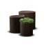 KETER S+M+L CYLINDER PLANTERS MŰRATTAN VIRÁGCSERÉP SZETT - BARNA