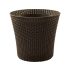 KETER CONIC PLANTER MŰRATTAN VIRÁGLÁDA 56,5 L - Sötétbarna