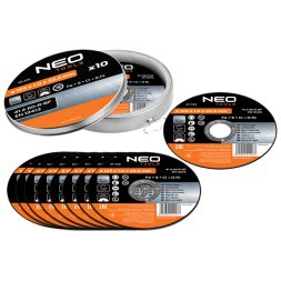 Neo vágókorong 125x1x22,2 mm 10 részes inox dobozban