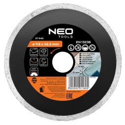 Neo gyémánt vágókorong 115x22,2x2,1 mm, vizes