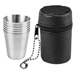 Neo feles pohár, fém, 6 db