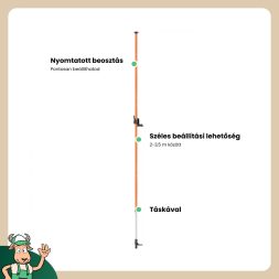 Neo teleszkópos tartórúd lézeres szintezőhöz 2-3,5 m