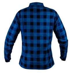 Neo munkaing, flanel, tengerészkék-fekete, XL