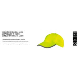 Neo jól láthatósági sapka, sárga