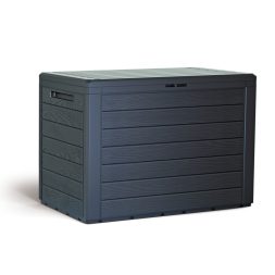 Kerti tároló 190 L fahatású barna