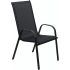 ROJAPLAST XT1012C fém kerti szék, 69 x 55 x 95 cm - fekete