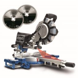 Scheppach gérvágó fűrész húzófunkcióval és lézerrel HM 254