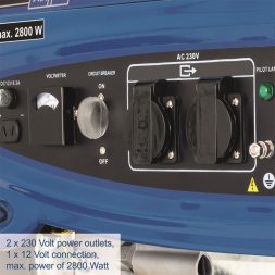 Scheppach vázszerkezetes áramfejlesztő, 2800 W, AVR szabályozással SG 3200