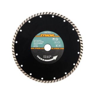 Sthor gyémánt vágókorong, turbo 230x7,5x2,6x22,2x1,8 mm
