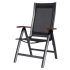 SUN GARDEN ASS COMFORT összecsukható, exkluzív fém kerti szék - antracit/fekete
