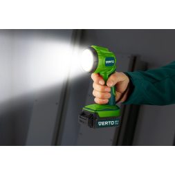 Verto akkus fúró, lámpával 20V 2x1,5 Ah akkuval és töltővel, koffer