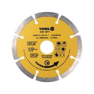 Vorel gyémántvágó korong 115 mm, szegmentelt
