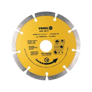 Vorel gyémántvágó korong 125 mm, szegmentelt

