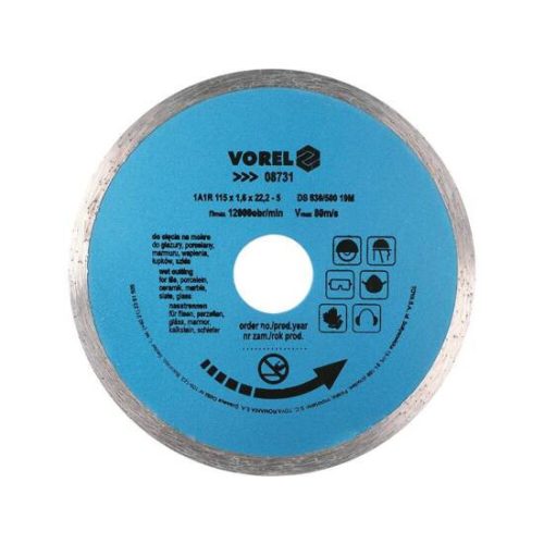 Vorel gyémántvágó korong 115 mm
