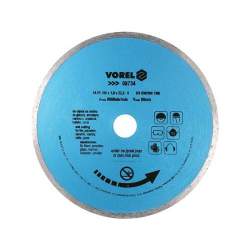 Vorel gyémántvágó korong 180 mm
