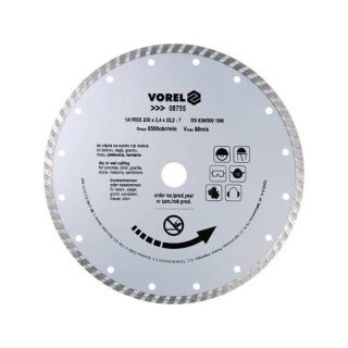 Vorel gyémántvágó korong 230 mm, turbo
