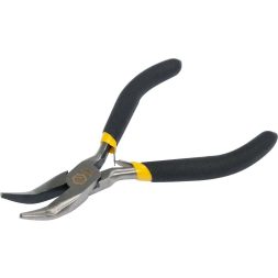 Vorel hajlított csőrű fogó, rugós 125 mm