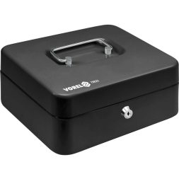 Vorel pénzkazetta rekeszekkel kulcszáras 200x160x90 mm
