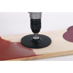 Wolfcraft gumitányér fúrógéphez - 125 mm, tépőzáras, befogás: 6 mm