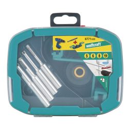 Wolfcraft gyémántfúró készlet ceramic, vezetővel, 5, 6, 8, 10 mm, műanyag dobozban