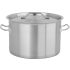 Yato Gastro Alacsony Fazék fedővel 32x22cm 17l inox