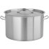 Yato Gastro Alacsony Fazék fedővel 40x26cm 32l inox