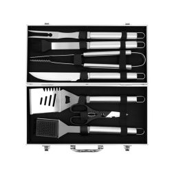 Yato grillkészlet 7 db bőröndben rozsdamentes acél