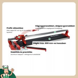 Yato csempevágó csapágyas, lézeres 800 mm