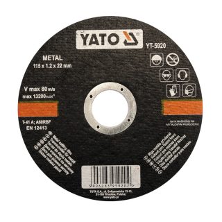 Yato vágókorong fémre 115 x 1,2 x 22 mm
